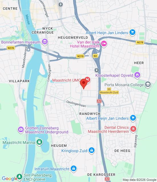 Image Google Maps pour Médecins généralistes Commissariat d’urgence Maastricht et Heuvelland