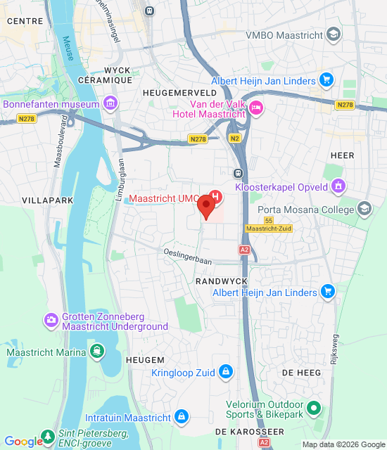 Google maps image for Lekarze rodzinni: Stacja Alarmowa w Maastricht i Heuvelland