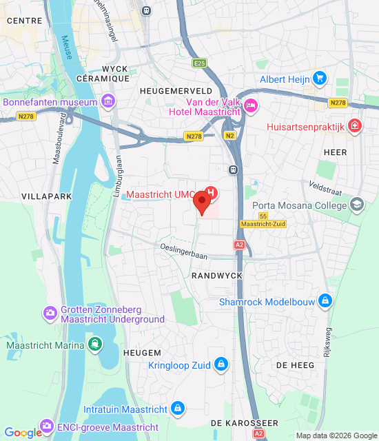 Google maps image for Lekarze rodzinni: Stacja Alarmowa w Maastricht i Heuvelland