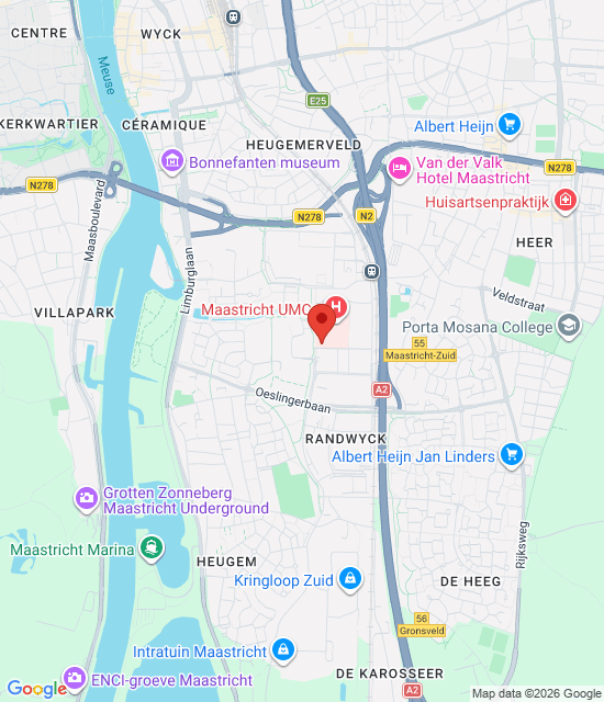 Google maps image for Lekarze rodzinni: Stacja Alarmowa w Maastricht i Heuvelland