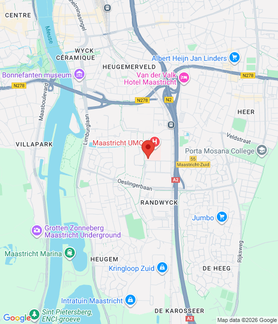 Google maps afbeelding voor Apotheek Maastricht UMC+