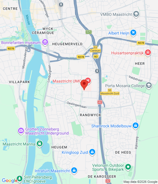 Google maps afbeelding voor Apotheek Maastricht UMC+